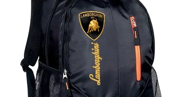 Φωτογραφία προϊόντος: Σακίδιο πλάτης Takeposition Wild Lamborghini logo, 2 κεντρική θέση Rpet 600D 45Y x 29Π x 17Β, Μαύρο, 970-9058