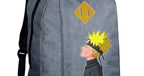 Φωτογραφία προϊόντος: Σακίδιο πλάτης Takeposition Riv, Anime Naruto thinking, 1 κεντρική θέση, 45Y x 30Π x 16Β, Γκρι, 975-1323