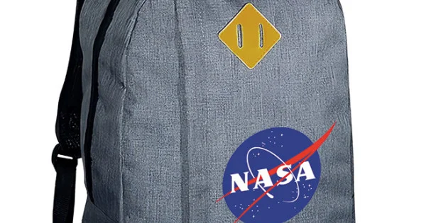 Φωτογραφία προϊόντος: Σακίδιο πλάτης Takeposition Riv, Nasa Logo 1 κεντρική θέση, 45Y x 30Π x 16Β, Γκρι, 975-4001