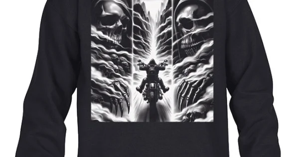 Φωτογραφία προϊόντος: Παιδικό Φούτερ Rider Lonely Wolf BIG PRINT Μαύρο – Takeposition