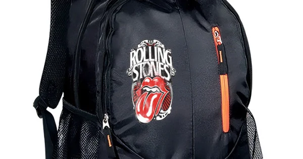 Φωτογραφία προϊόντος: Σακίδιο πλάτης Takeposition Wild ROLLING STONES, 2 κεντρική θέση Rpet 600D 45Y x 29Π x 17Β, Μαύρο, 970-7592
