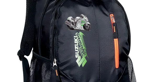 Φωτογραφία προϊόντος: Σακίδιο πλάτης Takeposition Wild Suzuki logo, 2 κεντρική θέση Rpet 600D 45Y x 29Π x 17Β, Μαύρο, 970-9042