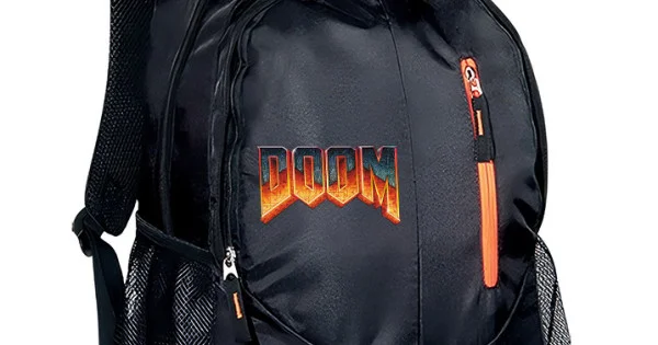 Φωτογραφία προϊόντος: Σακίδιο πλάτης Takeposition Wild Doom logo, 2 κεντρική θέση Rpet 600D 45Y x 29Π x 17Β, Μαύρο, 970-4731