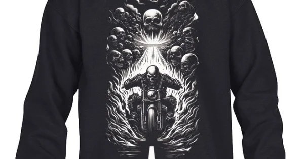 Φωτογραφία προϊόντος: Παιδικό Φούτερ Hell Rider BIG PRINT Μαύρο – Takeposition