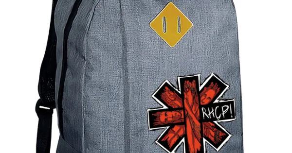 Φωτογραφία προϊόντος: Σακίδιο πλάτης Takeposition Riv, Red Hot Chilli Peppers, 1 κεντρική θέση, 45Y x 30Π x 16Β, Γκρι, 975-7640