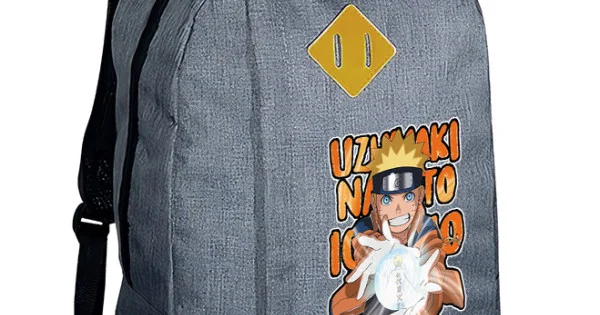 Φωτογραφία προϊόντος: Σακίδιο πλάτης Takeposition Riv, Anime Naruto energy ball, 1 κεντρική θέση, 45Y x 30Π x 16Β, Γκρι, 975-1329