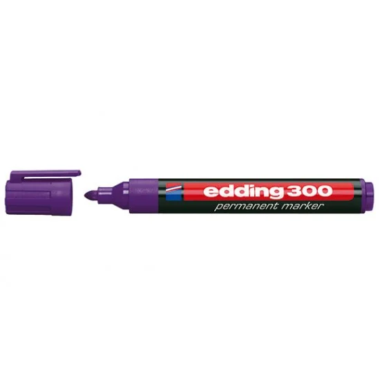 Φωτογραφία προϊόντος: edding 300 Μαρκαδόρος ανεξίτηλος πλαστικός Βιολέ