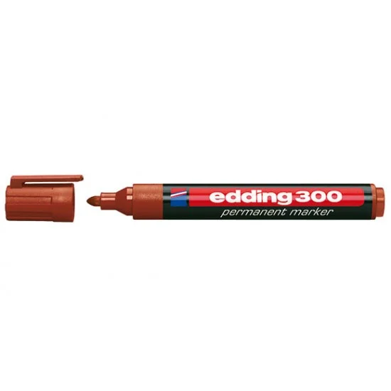 Φωτογραφία προϊόντος: edding 300 Μαρκαδόρος ανεξίτηλος πλαστικός Καφέ