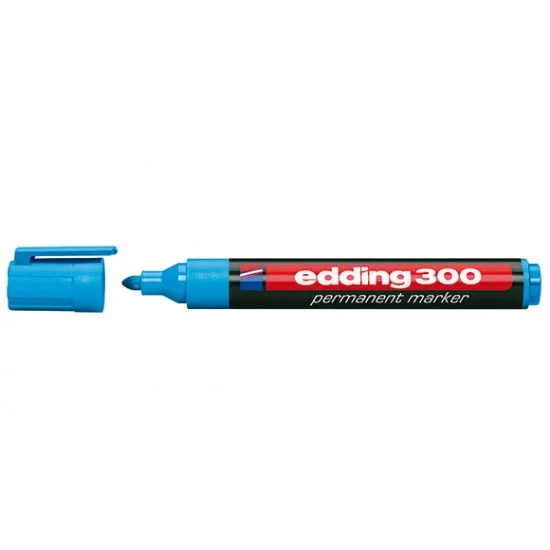 Φωτογραφία προϊόντος: edding 300 Μαρκαδόρος ανεξίτηλος πλαστικός Γαλάζιο
