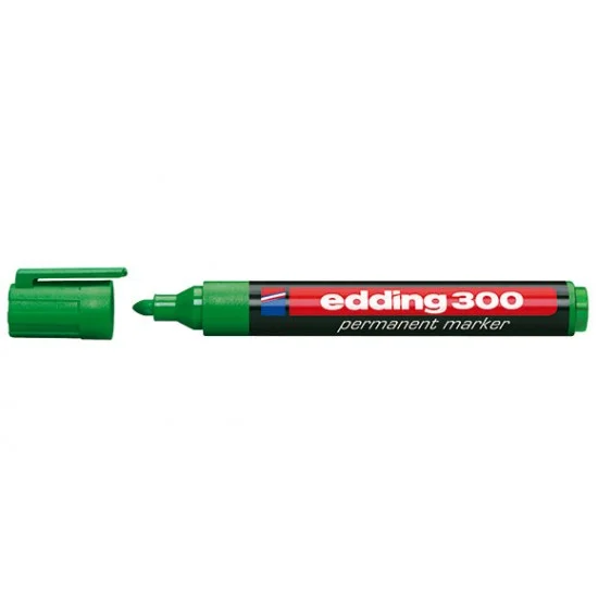 Φωτογραφία προϊόντος: edding 300 Μαρκαδόρος ανεξίτηλος πλαστικός Πράσινο