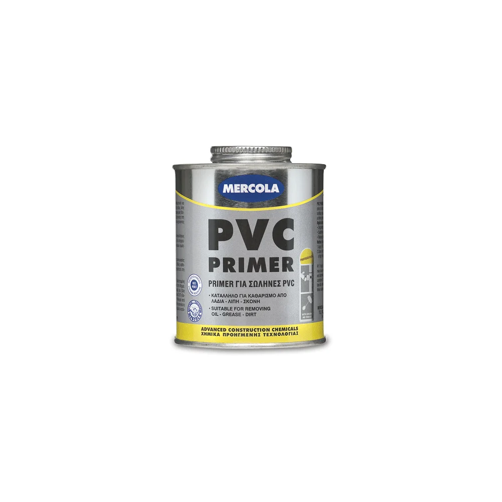 Φωτογραφία προϊόντος: Mercola PVC PRIMER Primer Προεργασίας για σωλήνες PVC πριν τη συγκόλληση 500 ml