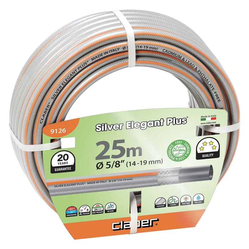 Φωτογραφία προϊόντος: Λάστιχο Νερού Silver Elegant Plus 5/8" 25m CLABER (9126)