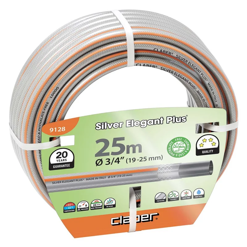 Φωτογραφία προϊόντος: Λάστιχο Νερού Silver Elegant Plus 3/4" 25m CLABER (9128)