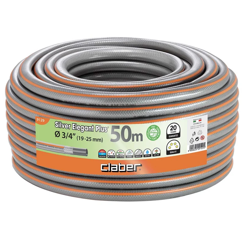 Φωτογραφία προϊόντος: Λάστιχο Νερού Silver Elegant Plus 3/4" 50m CLABER (9129)