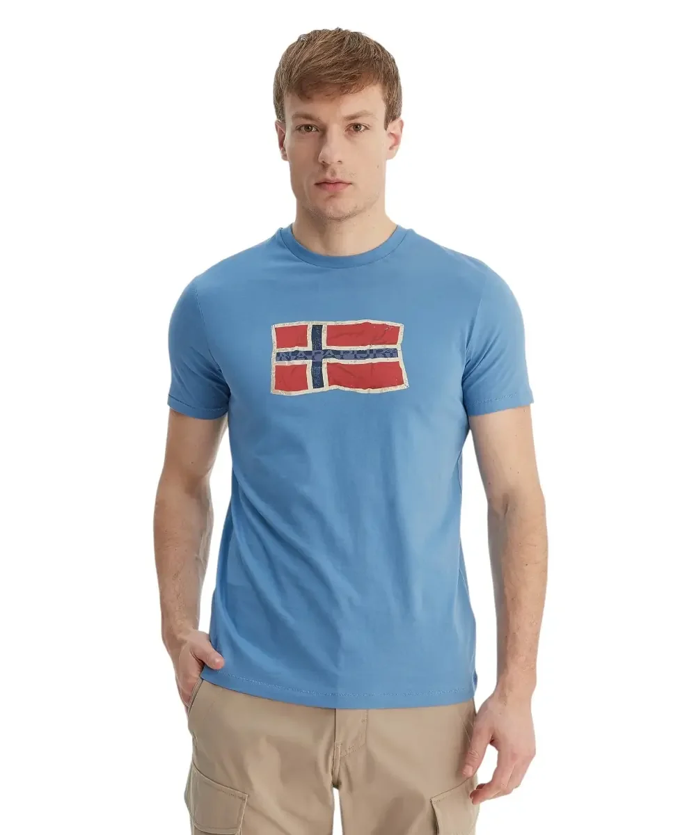 Φωτογραφία προϊόντος: Napapijri - Ανδρικό T-shirt S-Mahsa SS NP0A4FZB-B9A Γαλάζιο