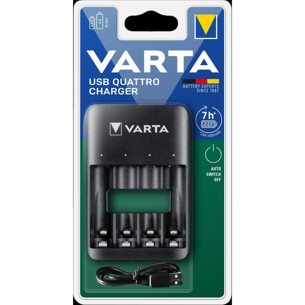 Φωτογραφία προϊόντος: Varta USB QUATRO 57652 Rechargeable Charger Ni-MH (VART18659)