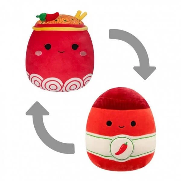 Φωτογραφία προϊόντος: Jazwares Λούτρινο Flip-a-Mallow by Squishmallows Odion the Ramen & Illia the Hot Sauce 13εκ.