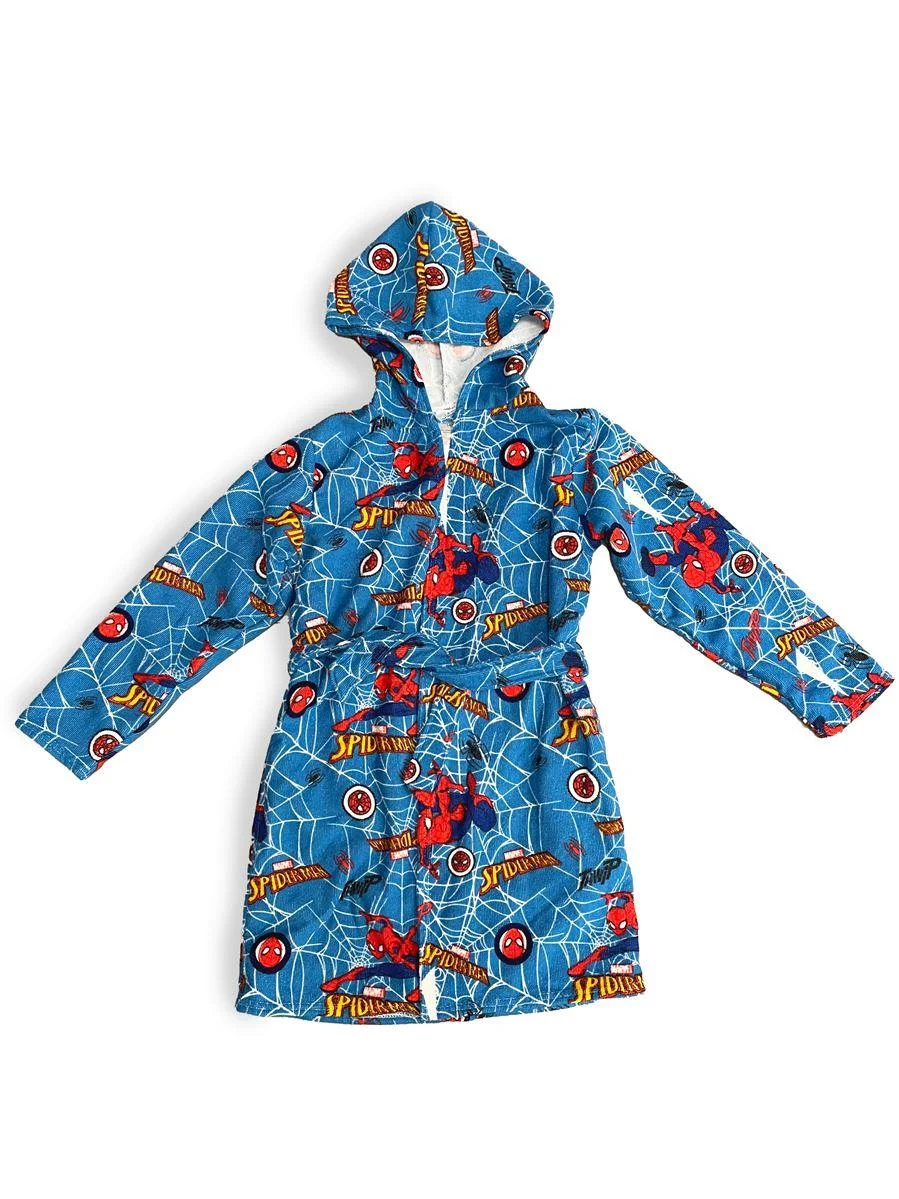 Φωτογραφία προϊόντος: Μπουρνούζι Marvel Spider-Man Sky Blue 100% Microfiber Dark Blue DIMcol