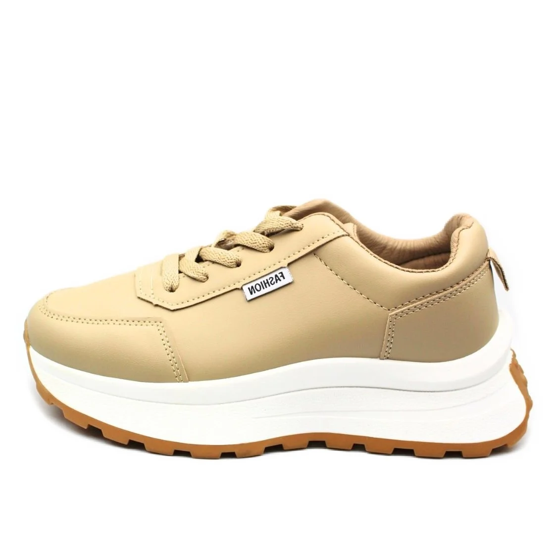 Φωτογραφία προϊόντος: PLATO Αθλητικό Sneaker σε χακί χρώμα