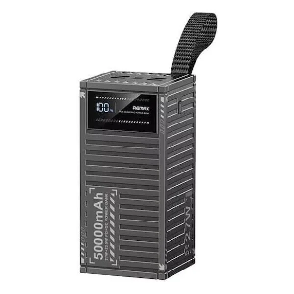 Φωτογραφία προϊόντος: OEM Remax RPP-161 Power Bank 50000mAh 27W με 4 Θύρες USB-A και Θύρα USB-C Power Delivery Μαύρο