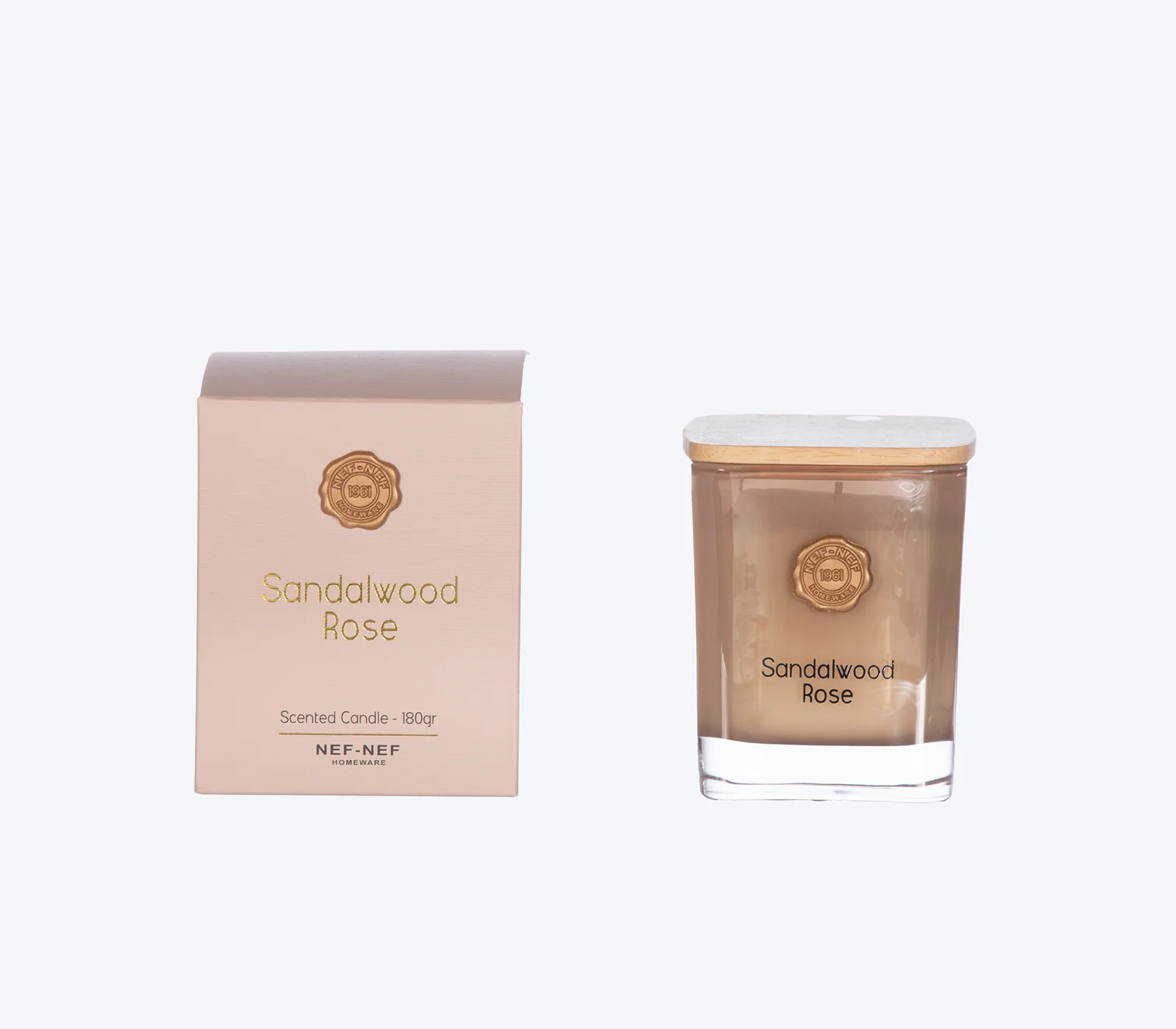 Φωτογραφία προϊόντος: Nef-Nef Homeware Αρωματικό Κερί Sandalwood 180gr ROSE