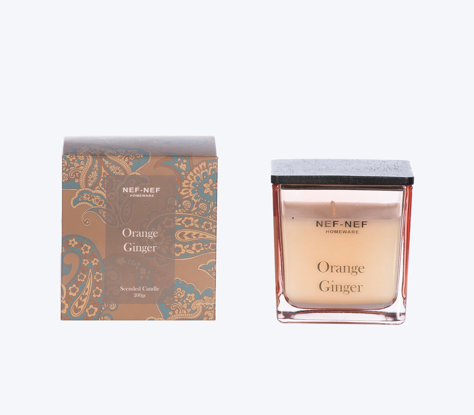 Φωτογραφία προϊόντος: Nef-Nef Homeware ΑΡΩΜΑΤΙΚΟ ΚΕΡΙ ORANGE GINGER 25 200gr BORDO