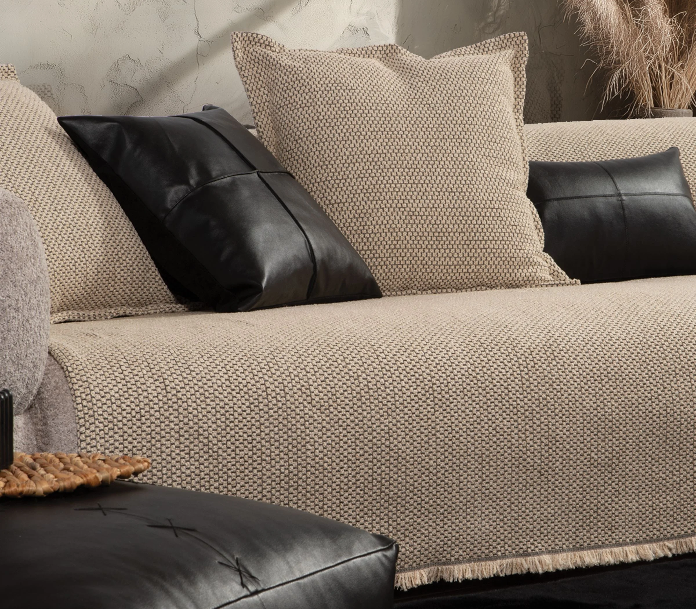 Φωτογραφία προϊόντος: Nef-Nef Homeware Ριχτάρι Πολυθρόνας Brooklyn 25 170x180 ECRU