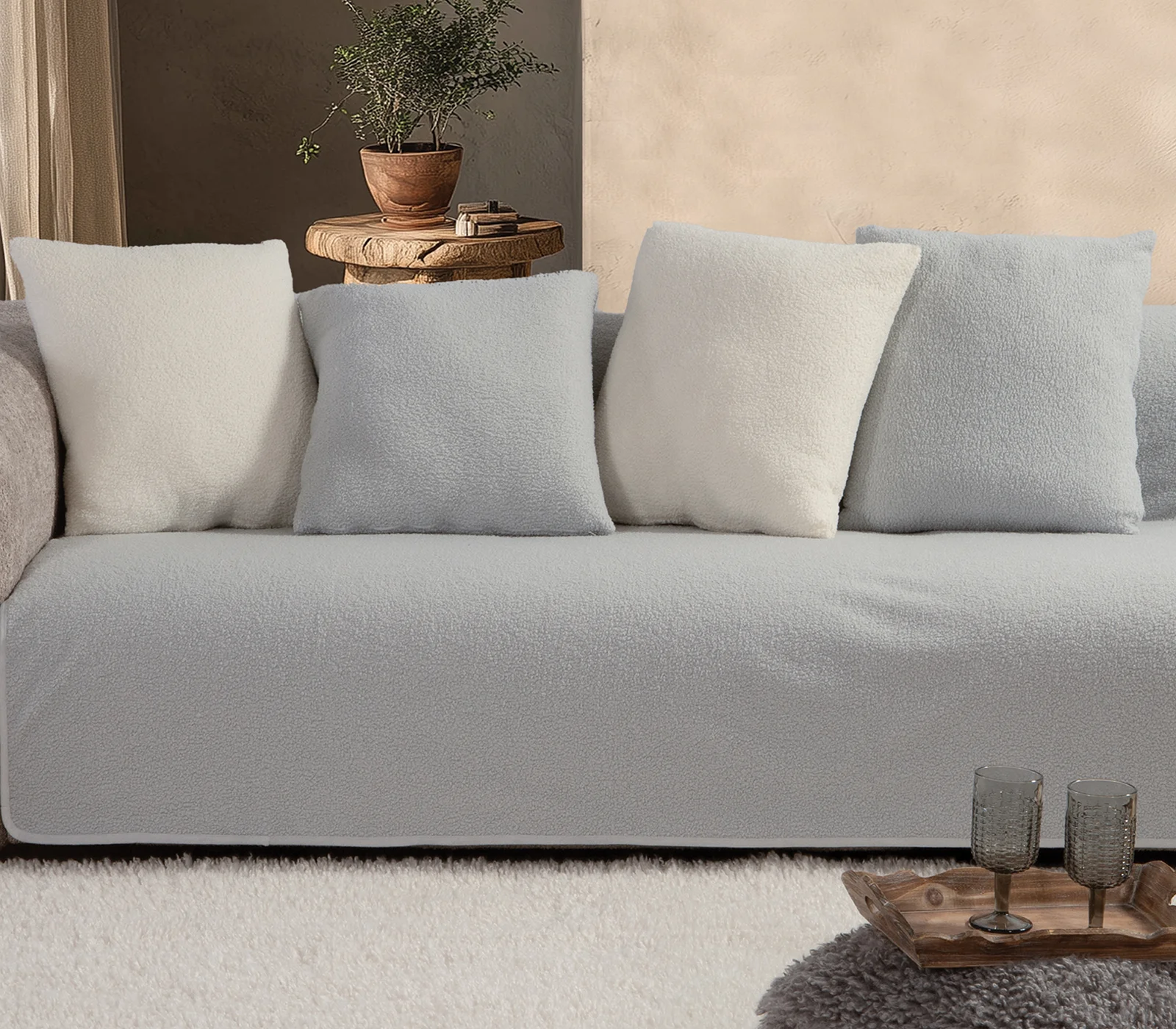 Φωτογραφία προϊόντος: Nef-Nef Homeware ΡΙΧΤΑΡΙ ΠΟΛ.BREDA 180X300 SILVER