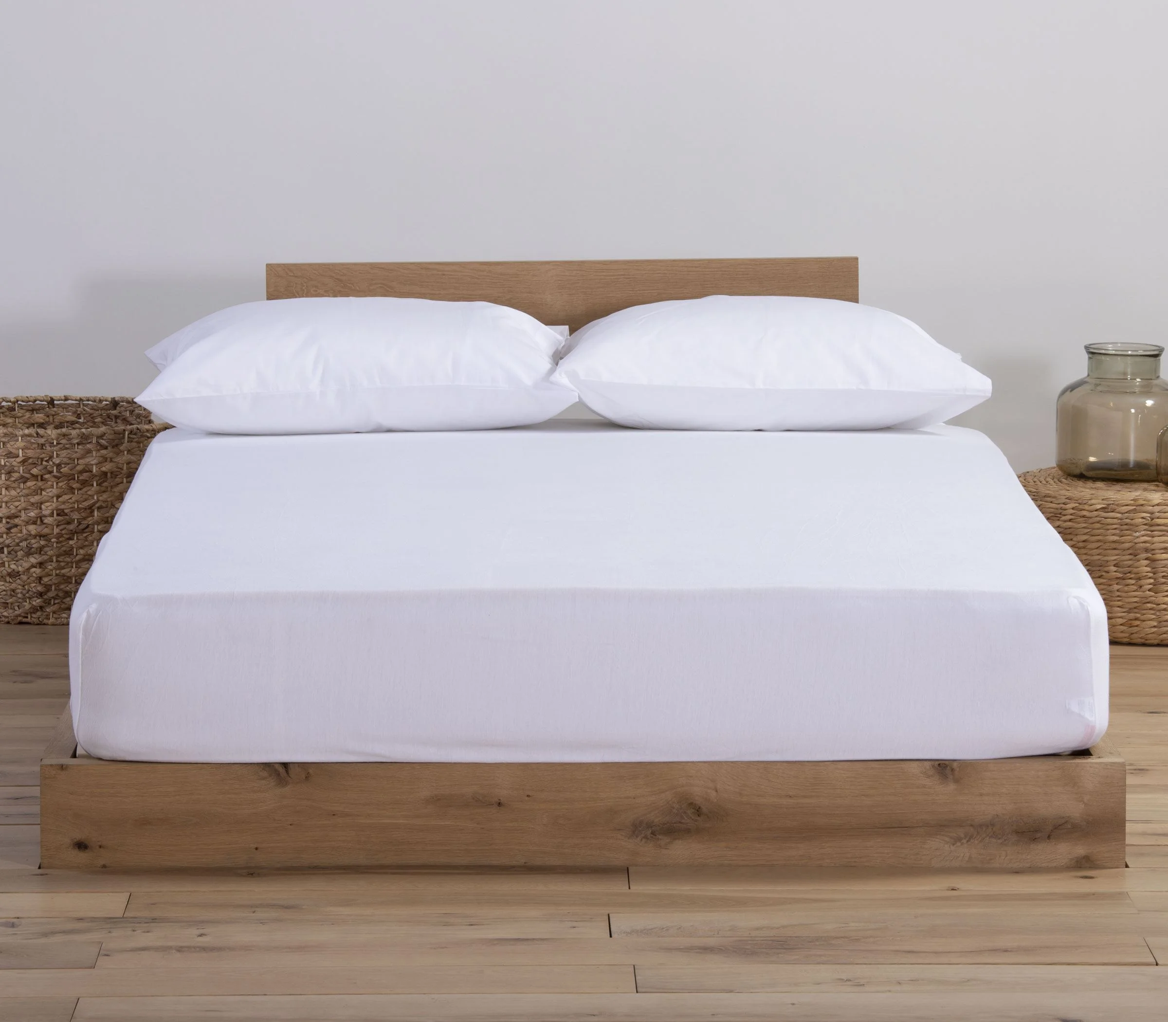 Φωτογραφία προϊόντος: Nef-Nef Homeware ΣΕΝΤΟΝΙ ΜΟΝΟ ΜΕ ΛΑΣΤΙΧΟ ΒΑΜΒ.JERSEY 100X200+30 200-WHITE