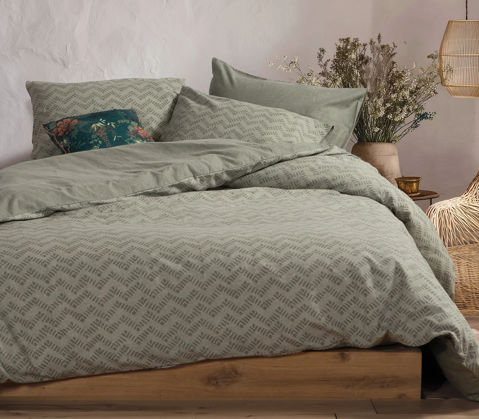 Φωτογραφία προϊόντος: Nef-Nef Homeware ΣΕΝΤΟΝΙΑ ΦΑΝΕΛΕΝΙΑ OTRANDO ΣΕΤ MONO GREEN