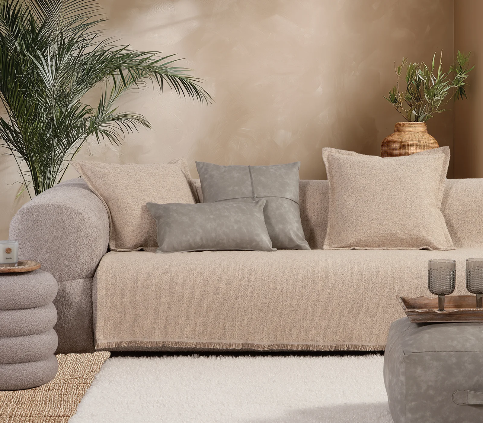 Φωτογραφία προϊόντος: Nef-Nef Homeware ΡΙΧΤΑΡΙ ΠΟΛ-ΑΚΡ-ΒΑΜΒ ALAMO 25 170X250 ECRU