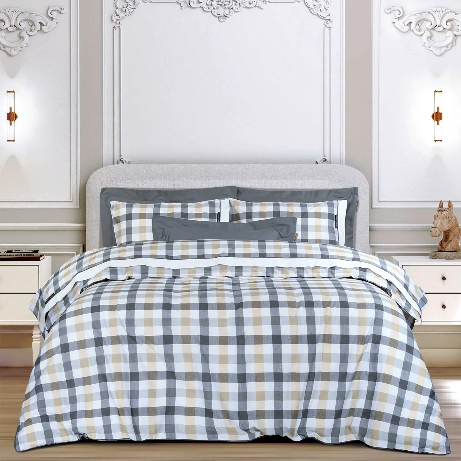 Φωτογραφία προϊόντος: Greenwich Polo Club Σετ Σεντονια King Essential 2265 Beige - Grey Beige - Grey