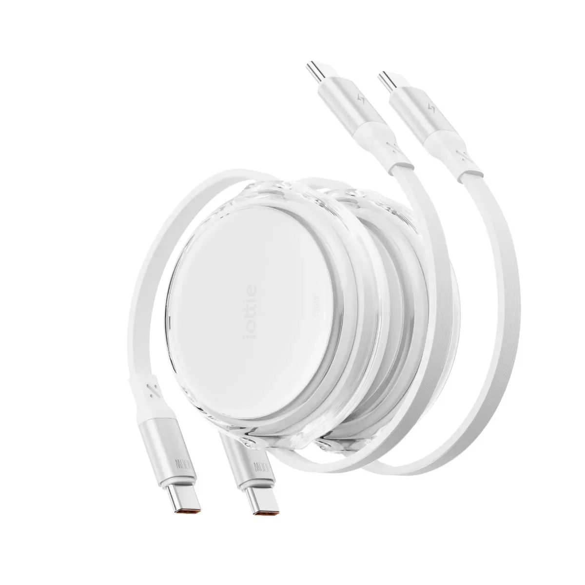 Φωτογραφία προϊόντος: GR iOttie 100W Retractable Type-C 2-Pack White έως 12 άτοκες δόσεις ή 24 δόσεις