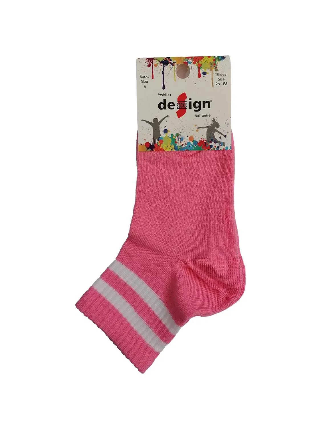 Φωτογραφία προϊόντος: Design Socks ΠΑΙΔΙΚΗ ΚΑΛΤΣΑ ΗΜΙΚΟΝΤΗ ΓΙΑ ΚΟΡΙΤΣΙ DESIGN 5111-4 - ΡΟΖ