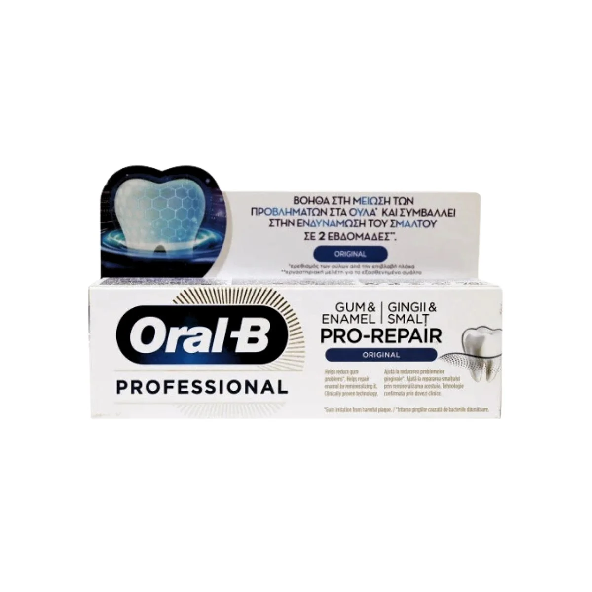 Φωτογραφία προϊόντος: Oral-B,Oral-B Οδοντόκρεμες - Στοματικά Διαλύματα Oral-B Professional Gum & Enamel Pro-Repair Original για Ερεθισμούς στα Ούλα 75ml