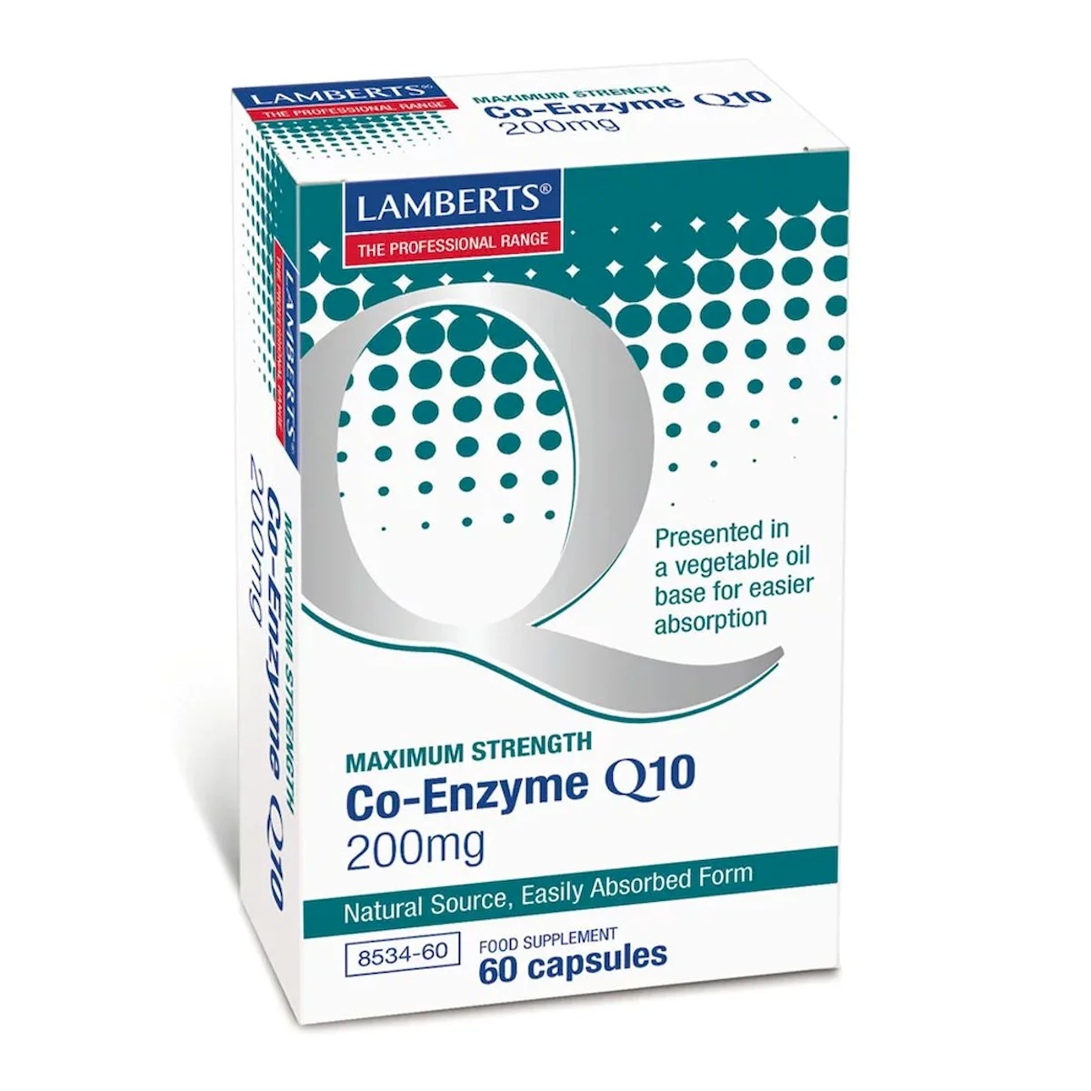 Φωτογραφία προϊόντος: Lamberts,Lamberts Q10 Lamberts Co-Enzyme Q10 200mg, 60Κάψουλες