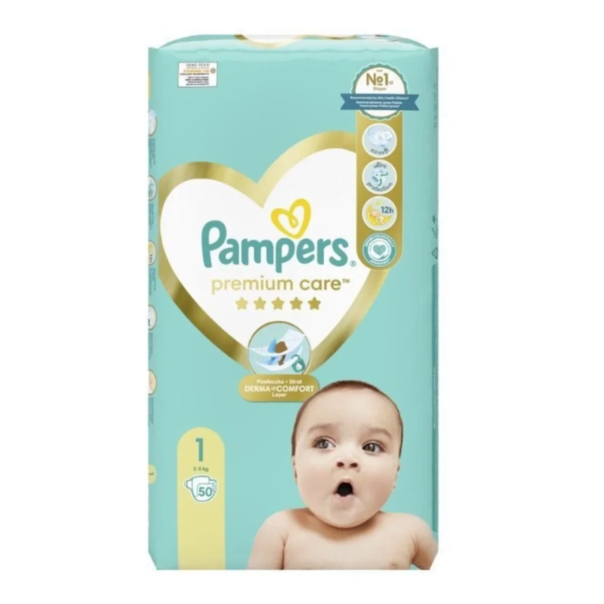 Φωτογραφία προϊόντος: Pampers,Pampers Premium Care Pampers Premium Care Νο1 Newborn 2-5kg, 50τεμάχια