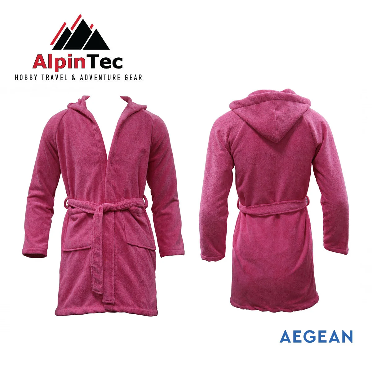 Φωτογραφία προϊόντος: AlpinTec - AlpinPro Μπουρνούζι Παιδικό Microfiber AlpinTec Aegean Pink
