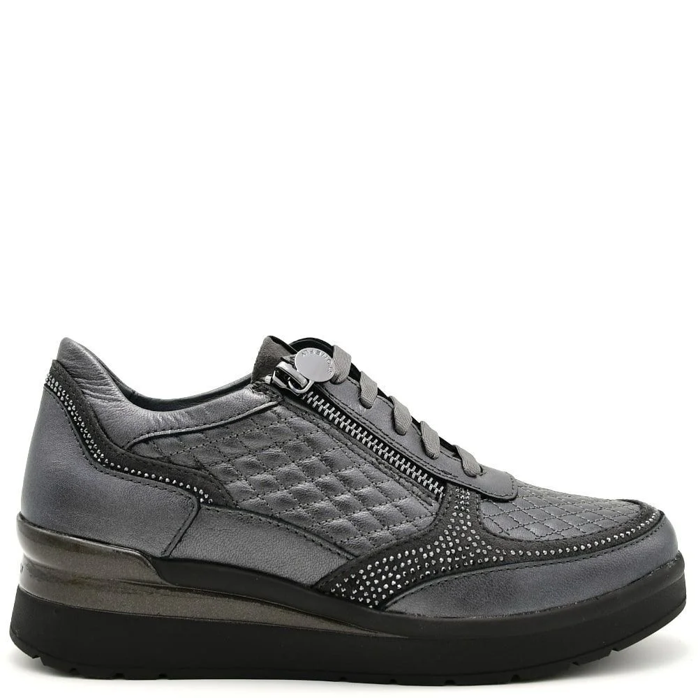 Φωτογραφία προϊόντος: Sneakers Γυναικεία Stonefly 219953 Z41 Cream 47 σε ανθρακί δέρμα