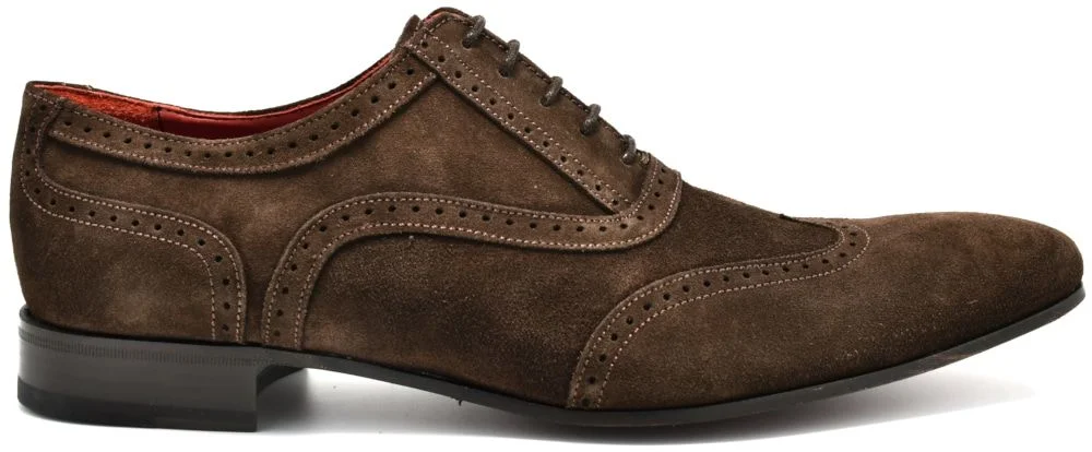 Φωτογραφία προϊόντος: Oxfords Ανδρικά παπούτσια Paco Milan ZA 4356 σε καφέ δέρμα σουέτ