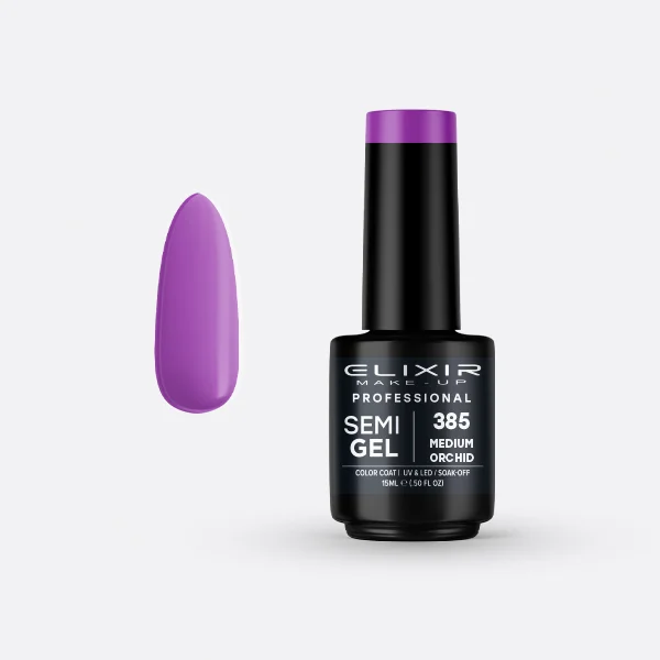Φωτογραφία προϊόντος: Elixir Ημιμόνιμο βερνίκι 15ml 385 (Medium Orchid)