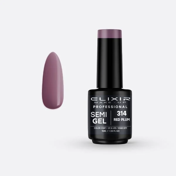 Φωτογραφία προϊόντος: Elixir Ημιμόνιμο βερνίκι 15ml 314 (Red Plum)