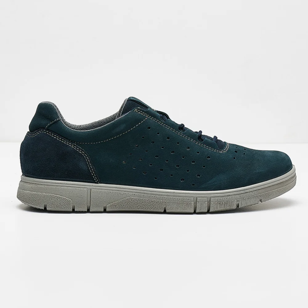 Φωτογραφία προϊόντος: Imac Sneakers Ανδρικό δέρμα Nubuck Μπλέ IMA/351360 BLU