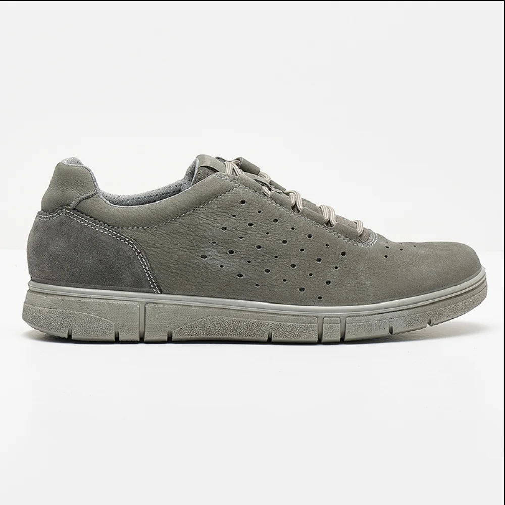 Φωτογραφία προϊόντος: Imac Sneakers Ανδρικό δέρμα Nubuck Γκρί IMA/351360 GRIGIO