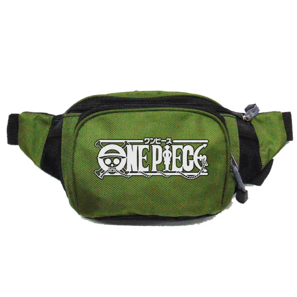 Φωτογραφία προϊόντος: Τσαντάκι μέσης unisex Anime One piece white logo, Takeposition Πράσινο, 960-1028-14