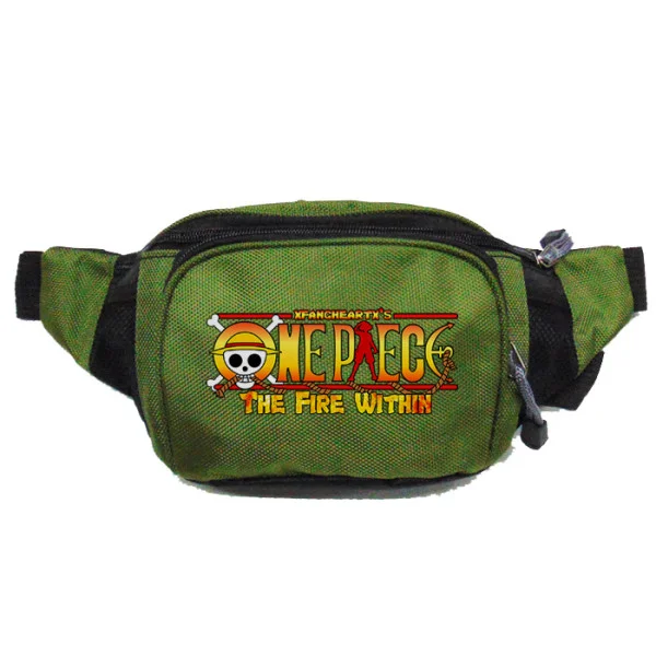 Φωτογραφία προϊόντος: Τσαντάκι μέσης unisex Anime One piece the fire within Takeposition Πράσινο, 960-1007-14