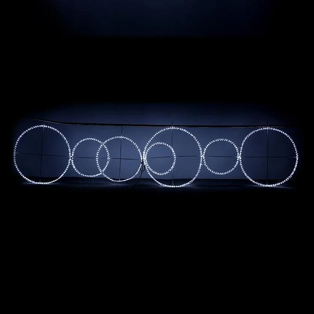 Φωτογραφία προϊόντος: Eurolamp Φωτοσωλήνας LED Δακτύλιοι Φωτεινοί Λευκό Φως 400x100cm