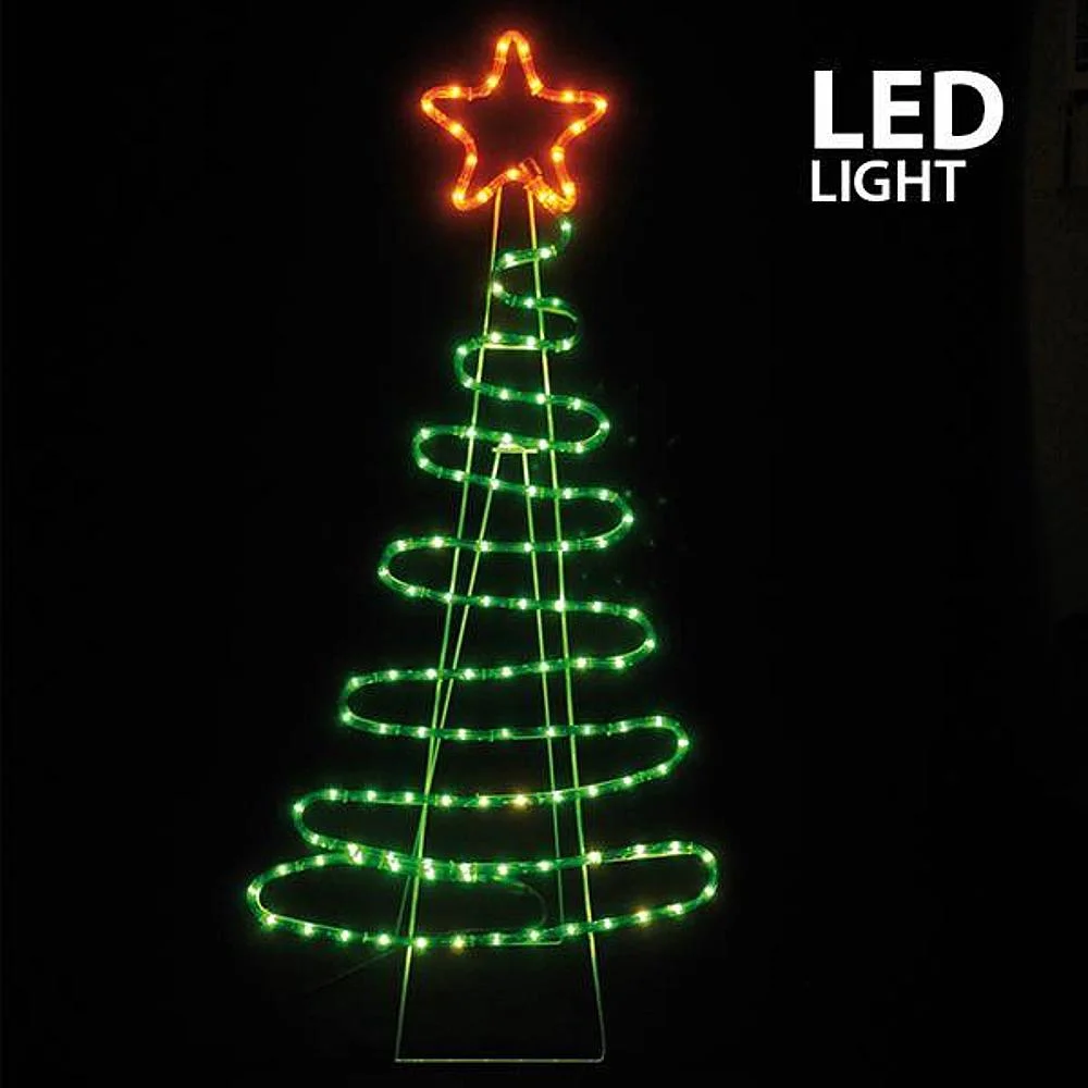 Φωτογραφία προϊόντος: Eurolamp Φωτοσωλήνας LED Δέντρο Με Πρόγραμμα Κόκκινο/Πράσινο Φως Υ112cm IP44