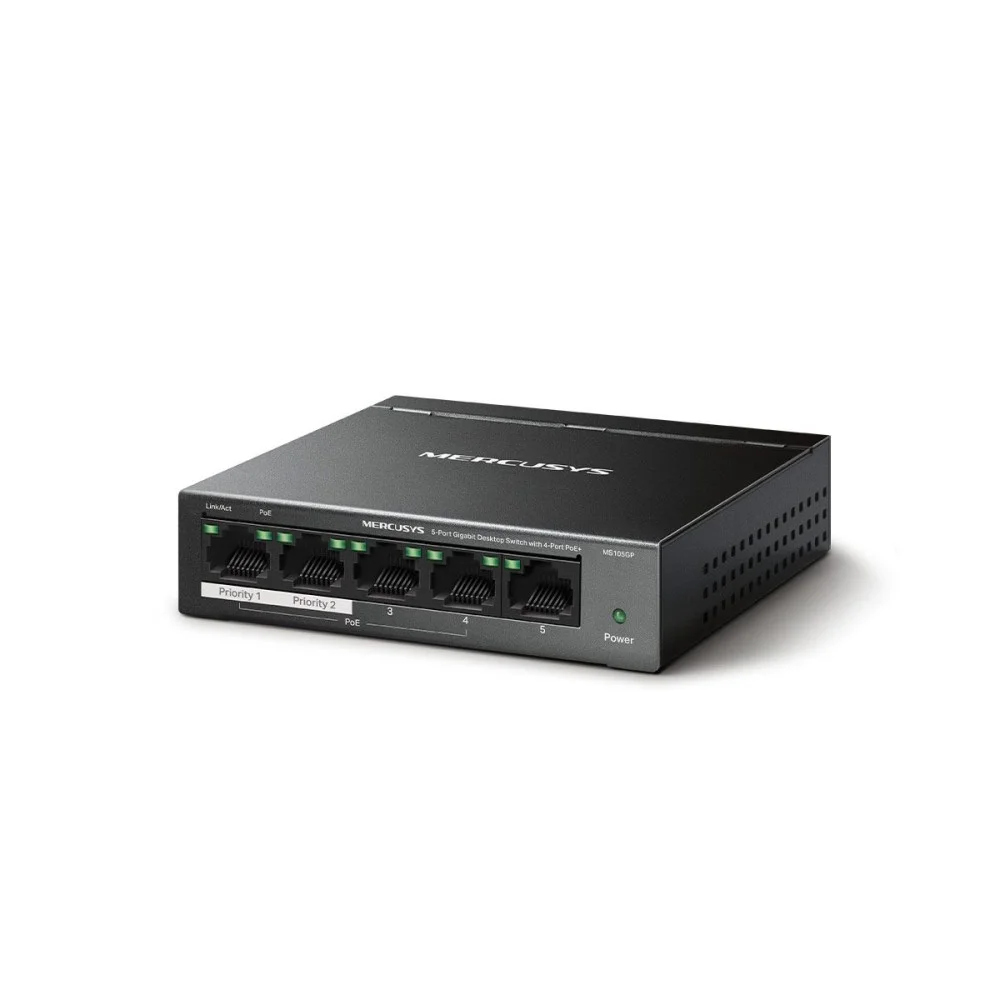 Φωτογραφία προϊόντος: Mercusys 5-Port Gigabit Desktop Switch with 4-Port PoE+ (MS105LP) (MERMS105LP)