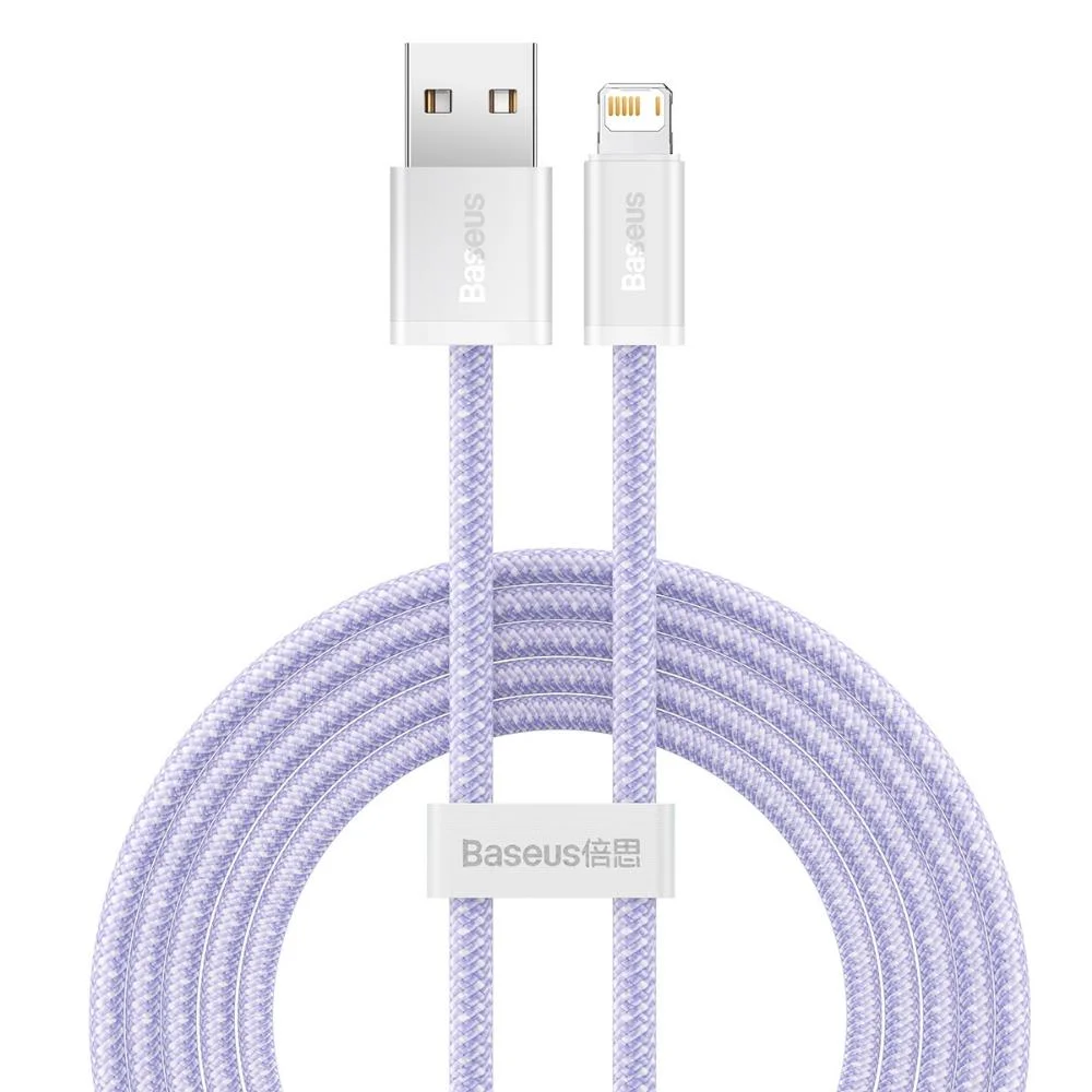 Φωτογραφία προϊόντος: Baseus Dynamic cable USB to Lightning, 2.4A, 2m (Purple) (CALD000505) (BASCALD000505)